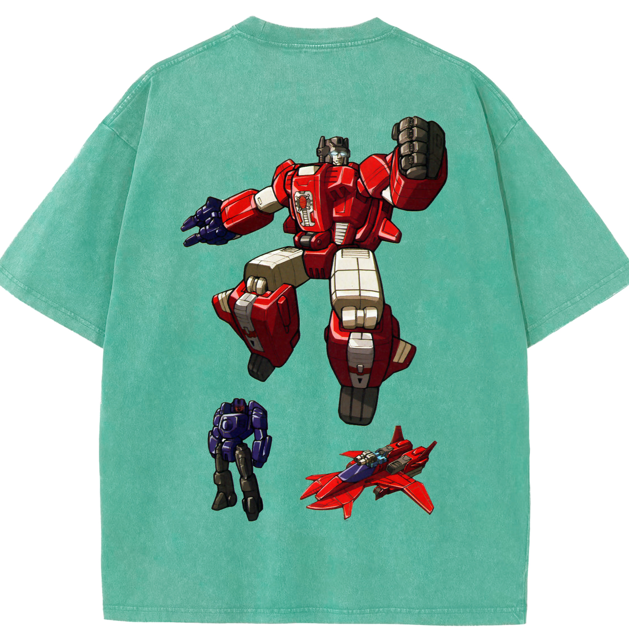 （画像用）  綿100% ヴィンテージ風 半袖Tシャツ（背面プリント）